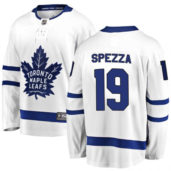Men's Toronto Maple Leafs #19 Jason Spezza adidas Away White Player Jersey Men's Toronto Maple Leafs #19 Jason Spezza adidas Away White Player Jersey